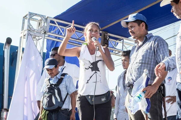 Никарагуа Межокеанский Гранд Канал Протест — стоковое фото