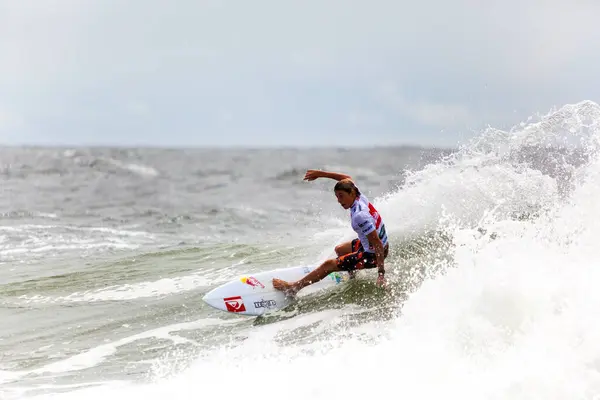 Surfeur Professionnel Compétition Dans Queensland Australie — Photo