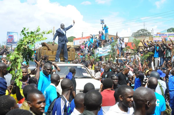 Uganda Election ポリタニック カマパラ ラリー — ストック写真