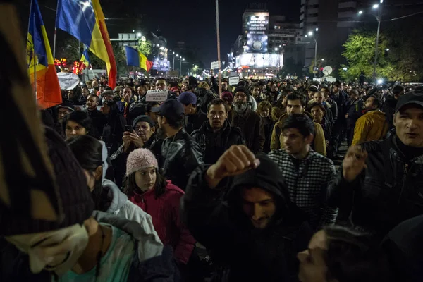 Romanya Bükreş Ağustos 2018 Romanya Siyasi Protestolar — Stok fotoğraf