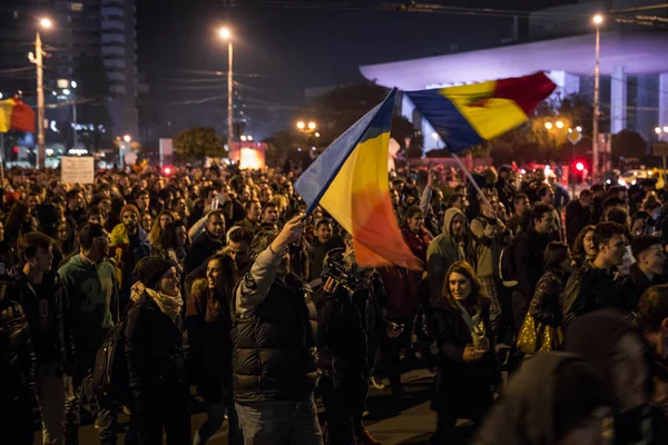 Rumania Bucarest Agosto 2018 Protestas Políticas Rumania —  Fotos de Stock