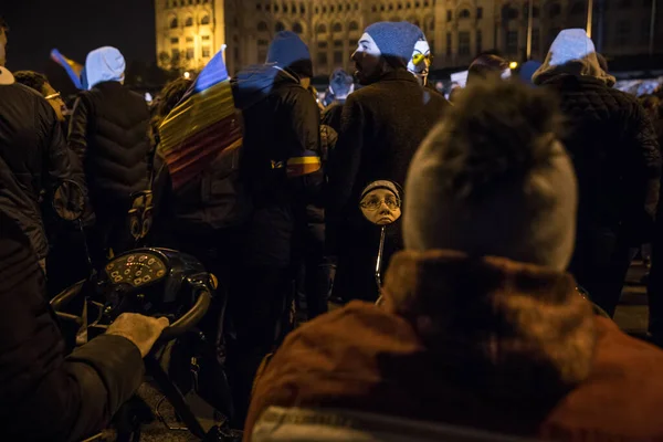 Roemenië Boekarest Augustus 2018 Politieke Protesten Roemenië — Stockfoto