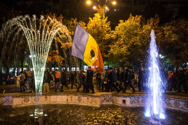 Румыния Бухарест Августа 2018 Года Политические Протесты Румынии — стоковое фото