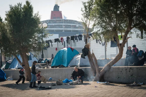 Syrische Flüchtlingskrise Europa — Stockfoto