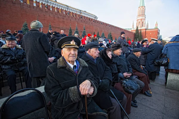 Russia Moscow Several Thousand Servicemen March Red Square Commemoration Historical — Stock Photo, Image
