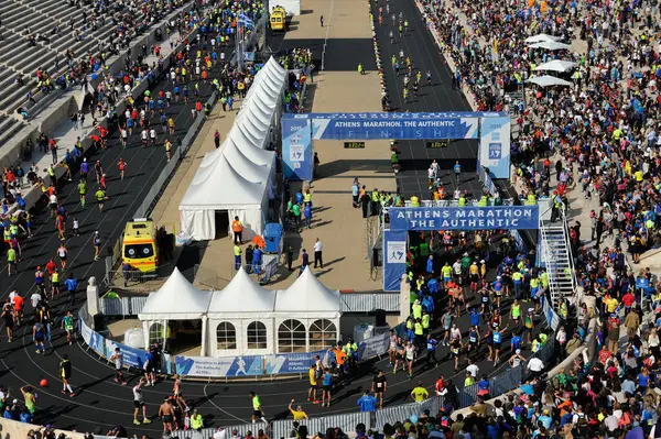 Ünlü Atina Maratonu. Atina, Yunanistan 'da Maraton              