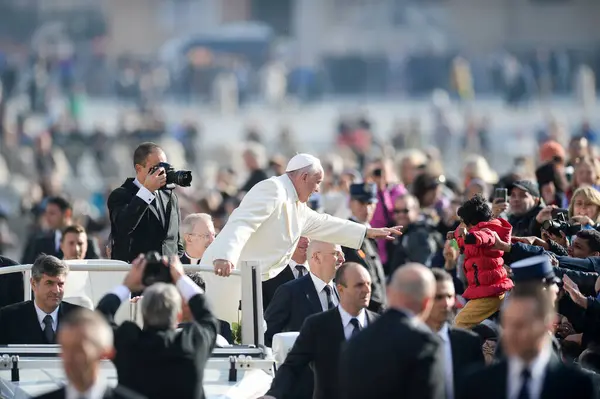 Italien Vatikanstaten Påven Franciskus — Stockfoto