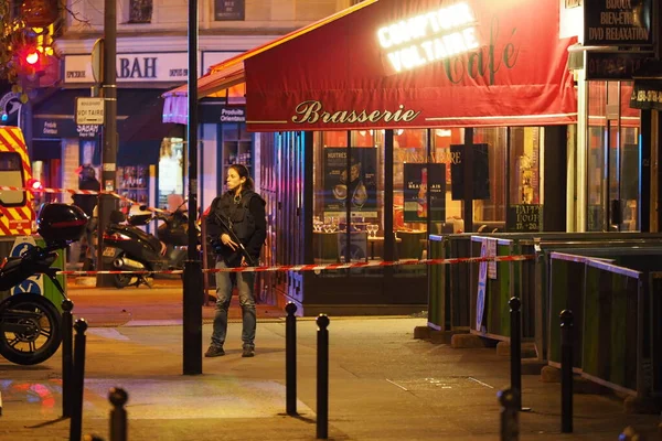 Vorfall Bei Terroranschlag Paris — Stockfoto