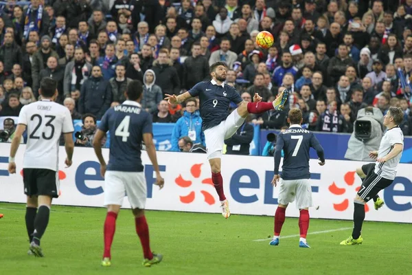 Φιλικό Ποδόσφαιρο Παιχνίδι Παρίσι Εναντίον Της Γερμανίας Στο Stade France — Φωτογραφία Αρχείου