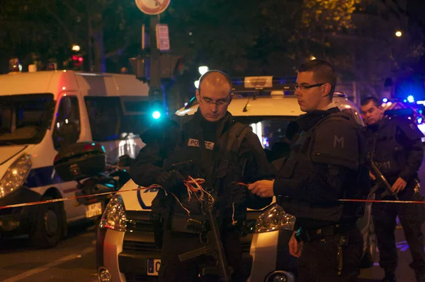 Terrorist Attack Incident Paris France — Stock Photo, Image