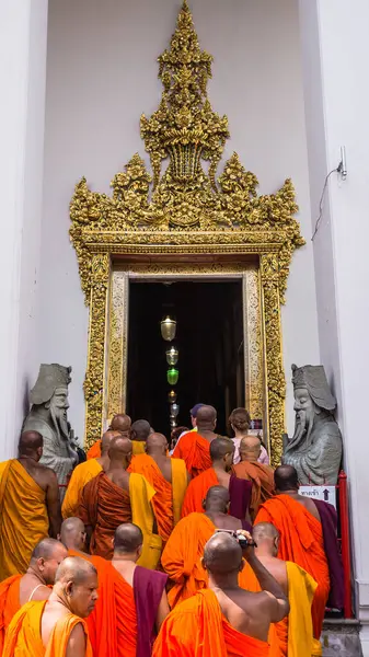 Budist Rahipler Wat Pho Girer — Stok fotoğraf
