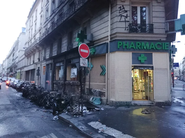 Disparo París Durante Día Durante Ataque Terrorista — Foto de Stock