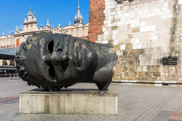 Statue Eros Bendato Cracovie Pologne — Photo