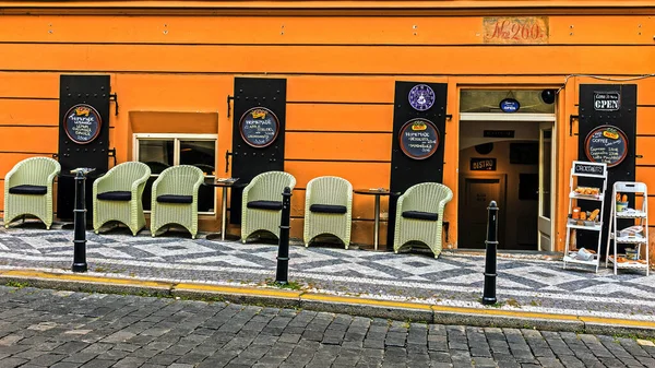 Mala Strana Daki Kafe — Stok fotoğraf