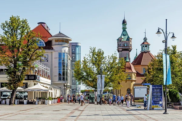 Scenes Main Promenade Sopot — Stock Photo, Image