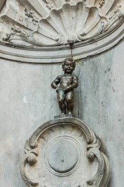 Manneken Pis fountain in Brussels, Belgium