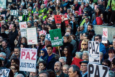 İSPAN MADRİD - Savaş karşıtı protestocular  
