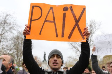 COP21 'deki insanlar Paris' te Fransa 'da FRANCE - PARIS - COP21 - DEMONSTRASYON 