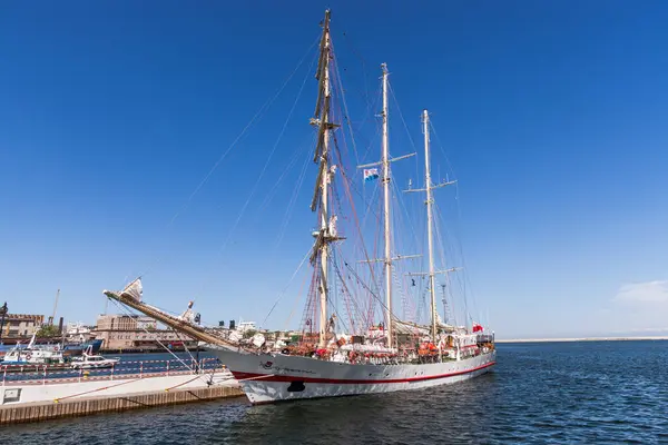 Sailboat Port Gdynia — Stock Photo, Image
