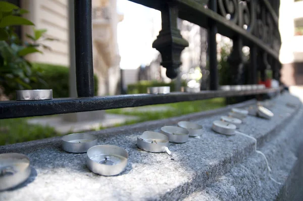 ブノスはアルゼンチンを放送している パリ攻撃のトリビュート — ストック写真