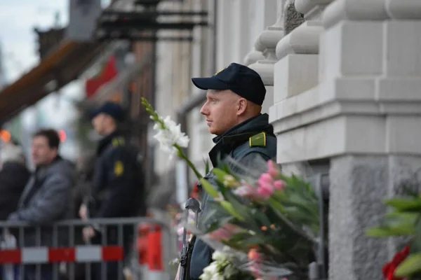 Kopenhagen Paris Attacks Tributes — Stockfoto
