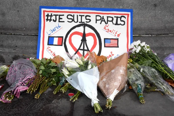 London England Verbindung Setzen Attentat Von Paris — Stockfoto
