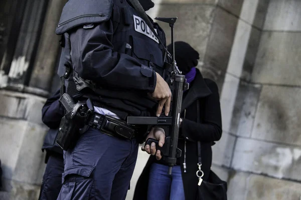 Terrorist Attack Incident Paris France — Stock Photo, Image