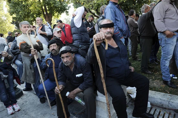 Грице Афины Беспорядки Демонстрации Против Спасения Европейского Союза — стоковое фото