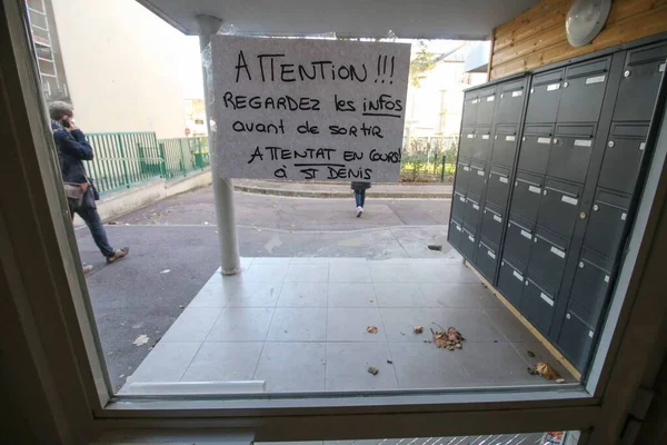Prise Vue Journalière Paris Lors Une Attaque Terroriste — Photo
