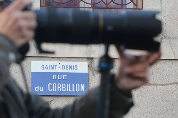 Disparo París Durante Día Durante Ataque Terrorista — Foto de Stock