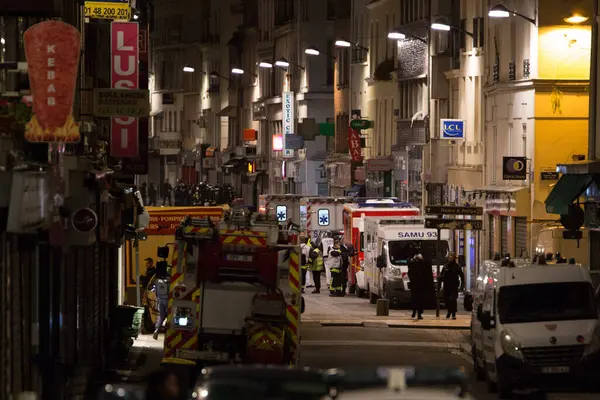 Ataki Policji Saint Denis Francja — Zdjęcie stockowe