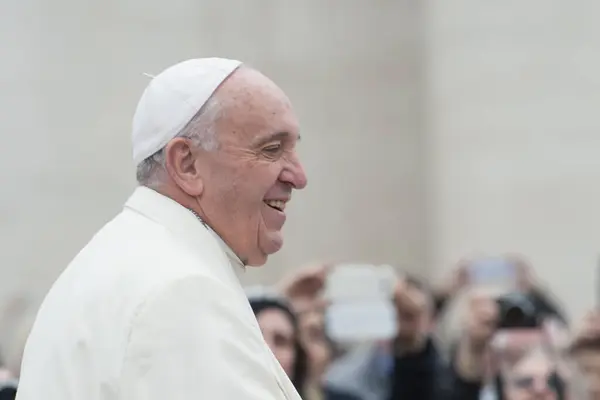 부가가치세 Pope Francis Catholics — 스톡 사진