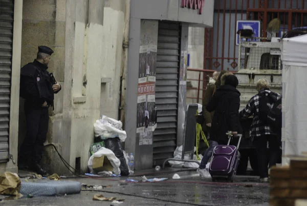 Dag Opname Van Parijs Tijdens Terreuraanslag — Stockfoto
