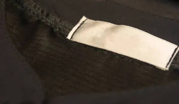 Black Fabric Texture Seam — Stock Photo, Image
