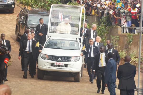 Pope Francis Uganda Kampala Christian — Stock Photo, Image