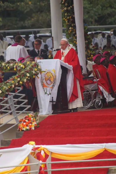 Papst Franziskus Uganda Kampala Christian — Stockfoto