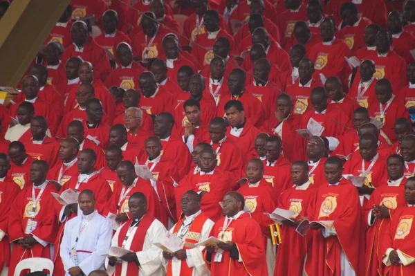 Pope Francis Uganda Kampala Christi — Stok fotoğraf