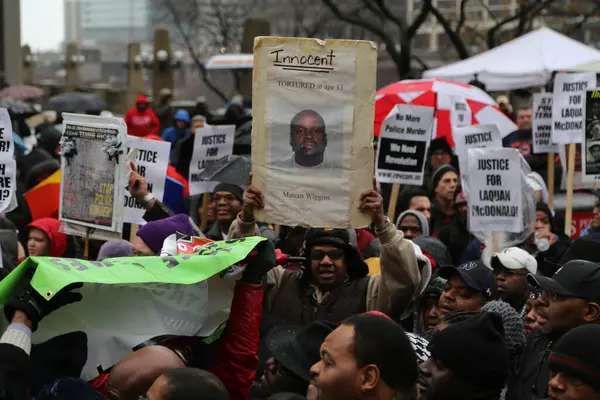 Eua Chicago Black Lives Matter — Fotografia de Stock