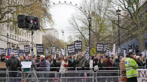 Londen Verenigd Koninkrijk Oorlogsdemonstratie — Stockfoto