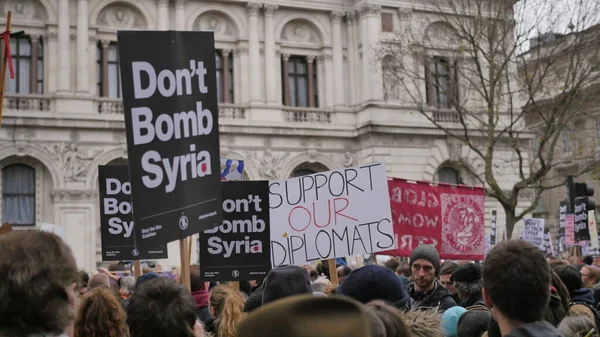 Londra Regno Unito Manifestazione Contro Guerra — Foto Stock
