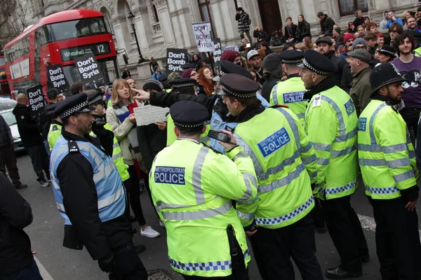 Londýn Spojené Království Protiválečné Demonstrace — Stock fotografie