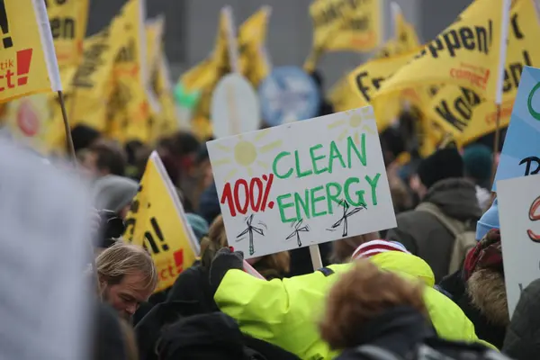 Берлин Германия Ноября 2015 Года Марш Климат Призвал Нпо Преддверии — стоковое фото
