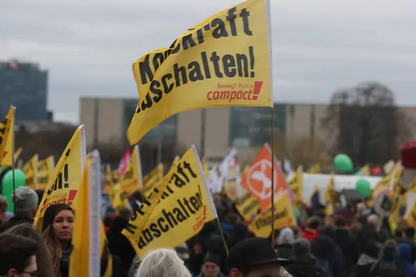 Berlín Alemania Noviembre 2015 Marcha Por Clima Convocada Por Ong —  Fotos de Stock