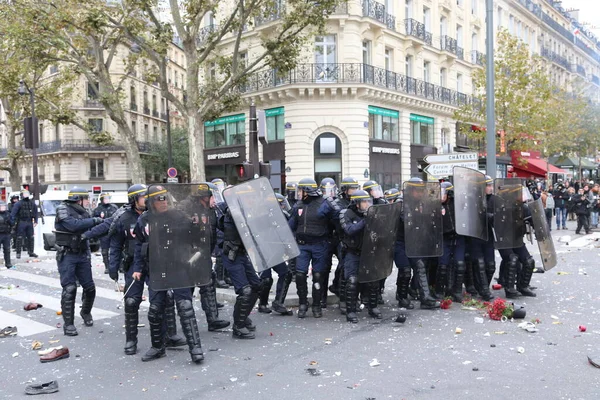 Διαδήλωση Cop21 Στο Παρίσι Γαλλία France Paris Cop21 Demonstration — Φωτογραφία Αρχείου