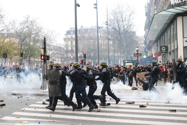 France Paris Klim Isınan Cop21 Gösterisi Sırasında Ayaklanmalar — Stok fotoğraf