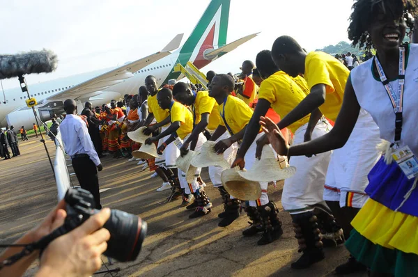 Uganda Religion Pope Francis — Stock Photo, Image