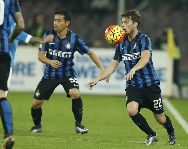 Fußballspiel Serie Napoli Inter Mailand — Stockfoto