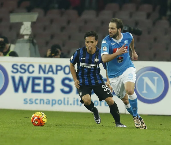 Calcio Serie Napoli Inter Milan — Foto Stock