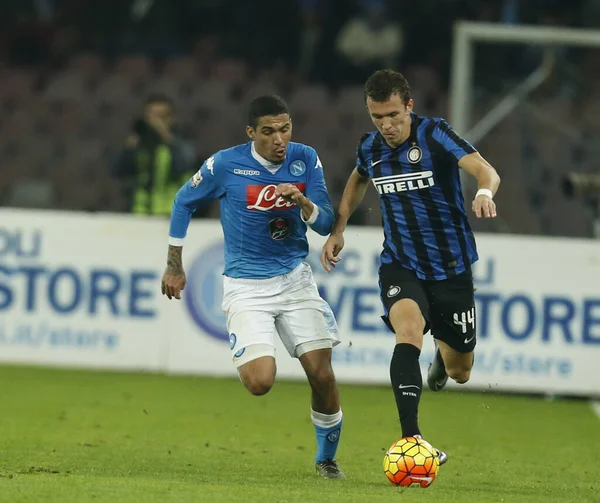 Juego Fútbol Serie Napoli Inter Milán — Foto de Stock