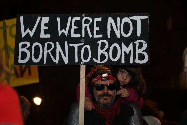 Londra Stop War Protest Siria Vota — Foto Stock
